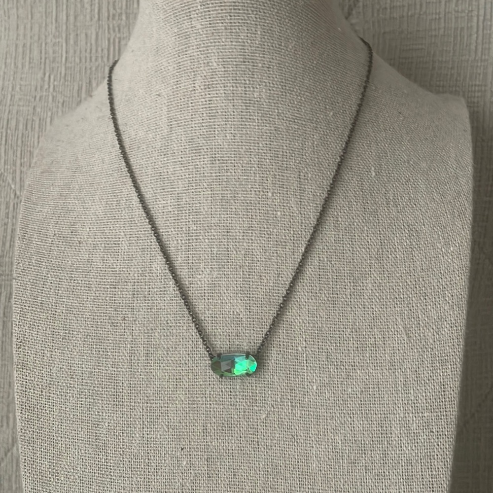 Kendra Scott Elisa Black Pendant Necklace